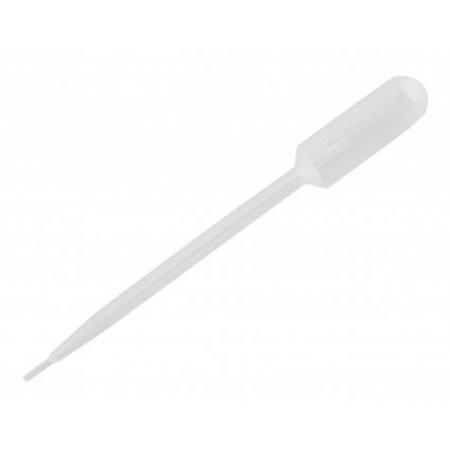 GLOBE SCIENTIFIC Fine Tip Large Bulb Transfer Pipettes 4.8ml, Ind. Wrap., 400/pk, 400PK 147611-1S